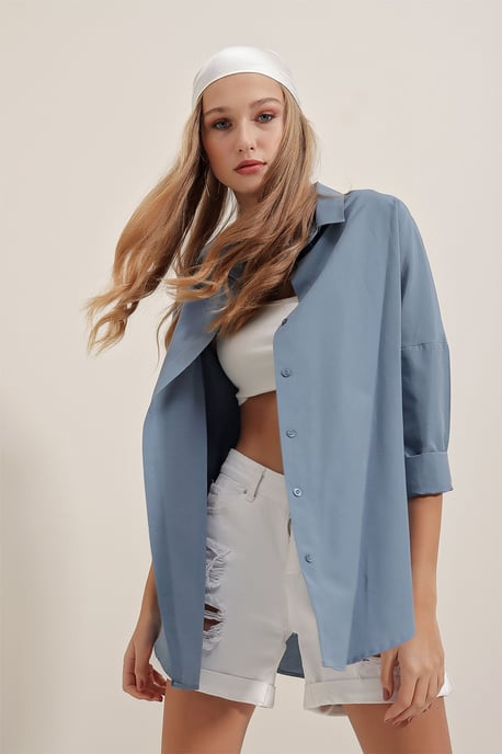 Oversized Poplin 2-Pack Shirt - Image 3