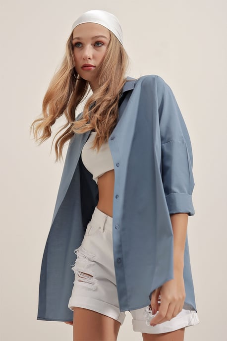 Oversized Poplin 2-Pack Shirt - Image 4