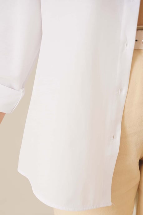 Ontspannen Pasvorm Poplin Shirt met Knopsluiting - Image 3