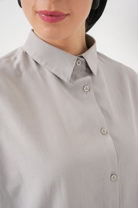 Ontspannen Pasvorm Poplin Shirt met Knoopsluiting - Image 5