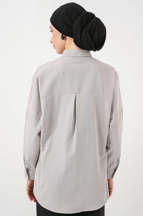 Ontspannen Pasvorm Poplin Shirt met Knoopsluiting - Image 6