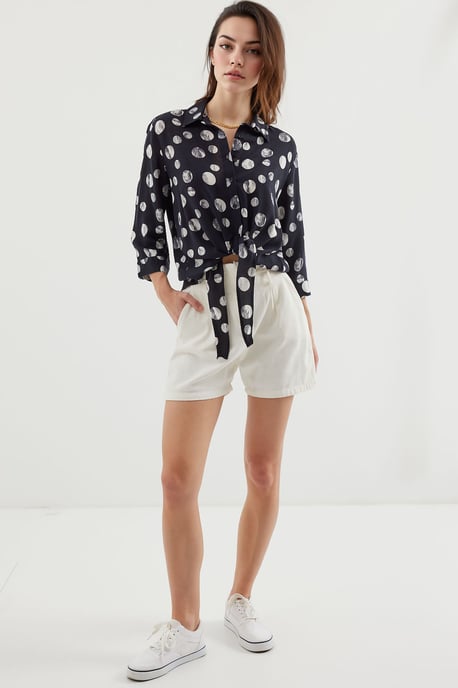 Geprinte Viscose Blouse met Strik - Image 2