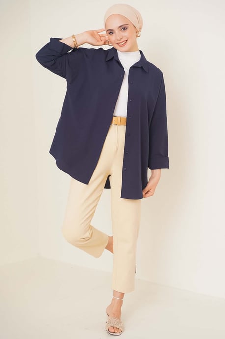 Ontspannen Pasvorm Poplin Shirt met Knopsluiting - Image 2