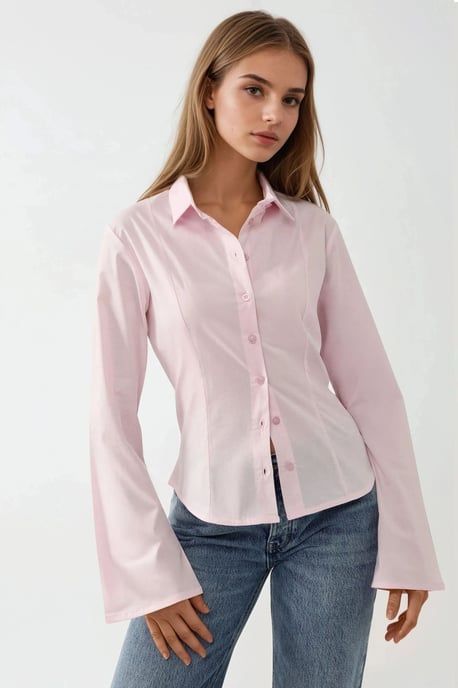 Strakke Lange Mouwen Shirt - Image 1