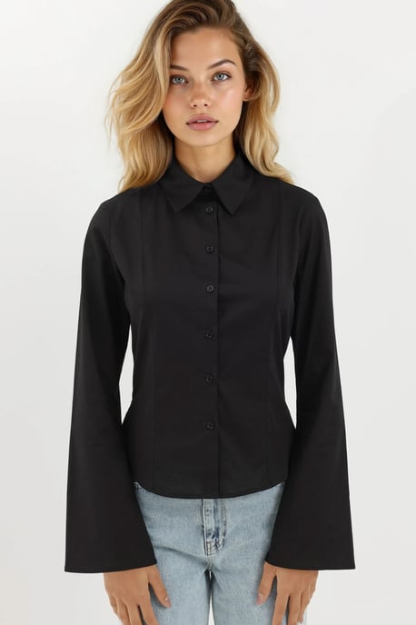 Getailleerd Langarmshirt - Image 1