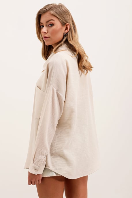 Linnen Gemengd Shirt met Knopsluiting - Image 5