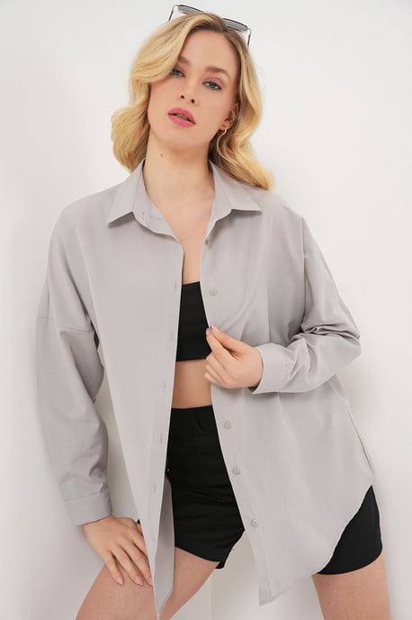 Oversized Poplin 2-Pack Shirt - Image 1