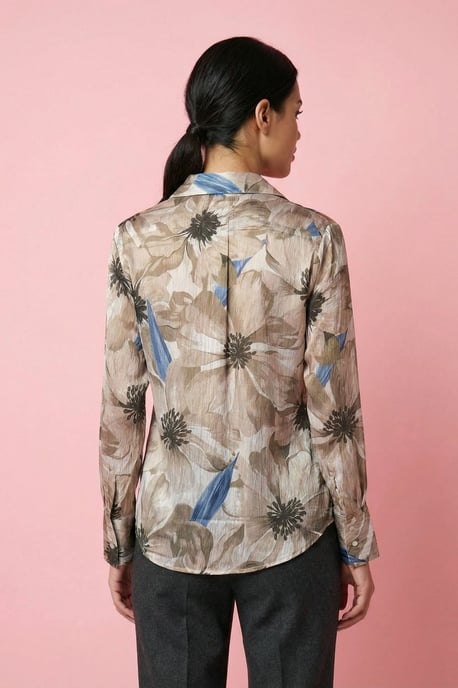 Bloemenprint Overhemd met Knopen - Image 4