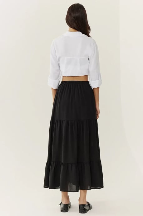 Hoge Taille Maxi Rok met Splits - Image 4