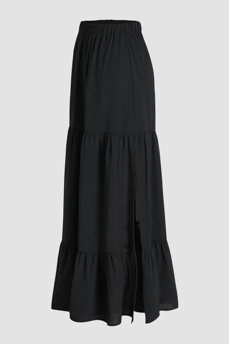 Hoge Taille Maxi Rok met Splits - Image 5