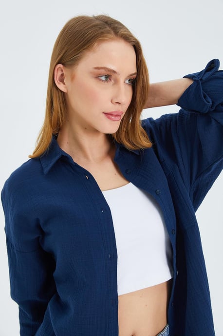 Oversized Shirt met Pocketdetail - Image 5