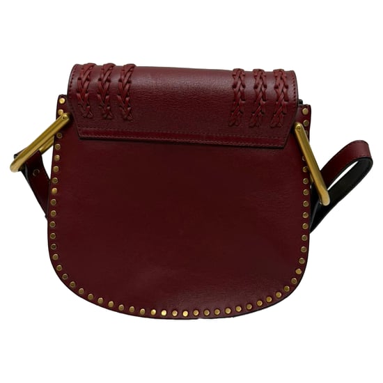 Chloé Small Hudson Crossbodytas in bordeauxrood leer - Image 4