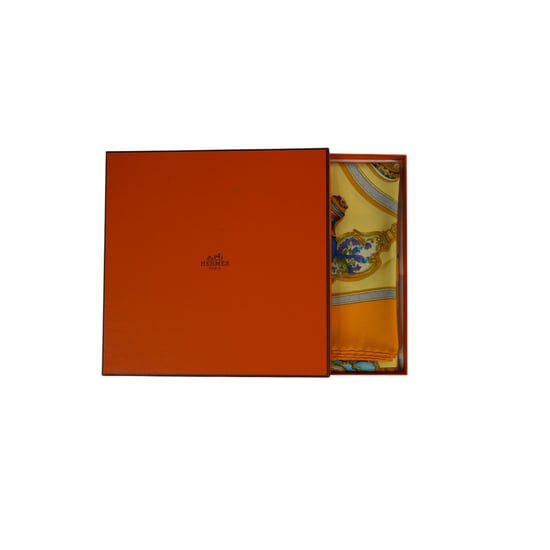 Vintage zijden sjaal van Hermes, Carré 90 - Image 6
