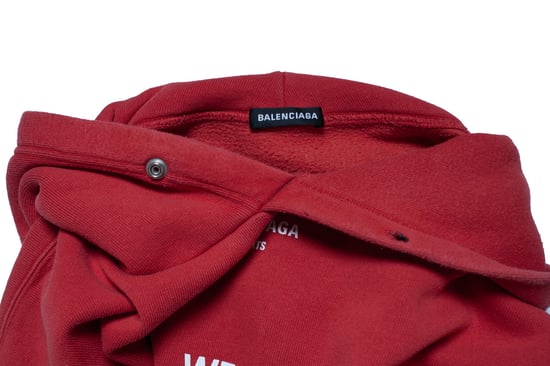 Balenciaga, Wereldvoedselprogramma hoodie in het rood - Image 5