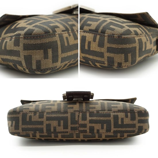 Fendi stoffen schoudertas in baguette-formaat - Image 3