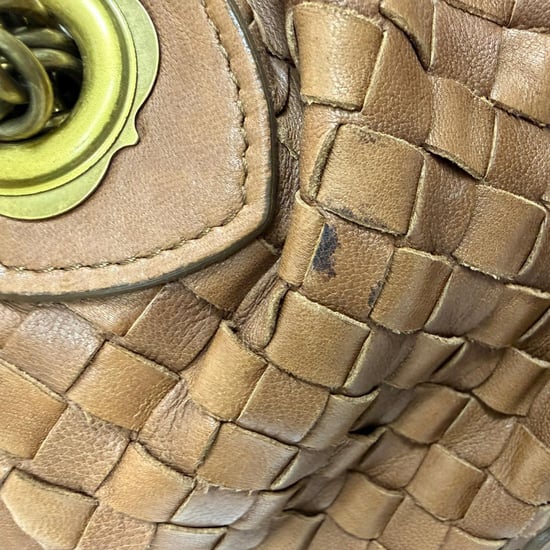 Bottega Veneta Intrecciato schoudertas van bruin leer - Image 4