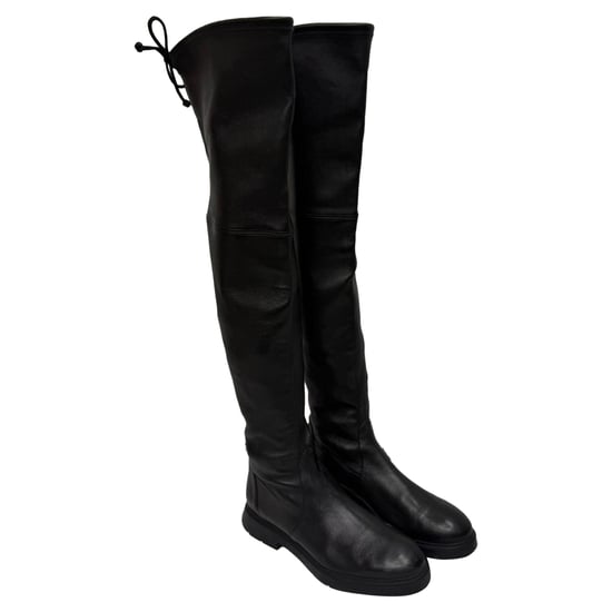 Stuart Weitzman Lowland overknee laarzen in zwart leer - Image 5