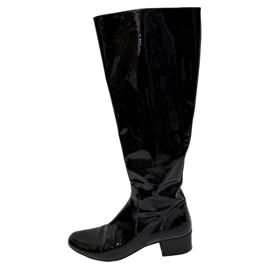 Saint Laurent Babies 40 kniehoge laarzen in zwart lakleer - Image 4