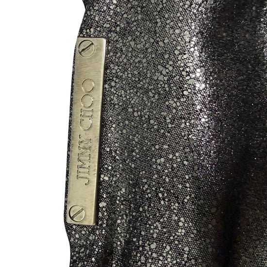 Jimmy Choo Chandra Chain Clutch Bag in zwart glanzend leer - Image 5