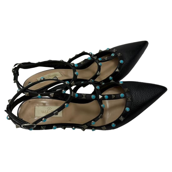 Valentino Garavani Rockstud Rolling pumps in zwart - Image 5