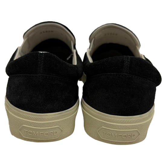 Tom Ford Jude slip-on sneakers in zwart suède - Image 3