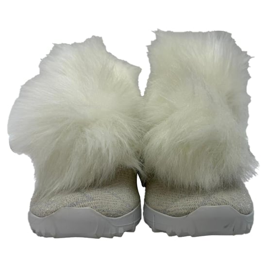 Jimmy Choo Norway Pom Pom sneakers in witte lurex - Image 2