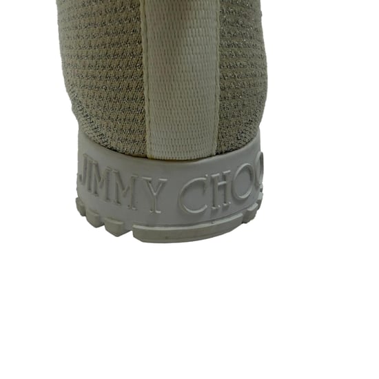 Jimmy Choo Norway Pom Pom sneakers in witte lurex - Image 5