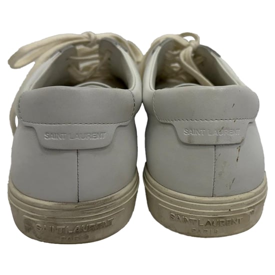 Saint Laurent Andy lage sneakers in wit kalfsleer - Image 3