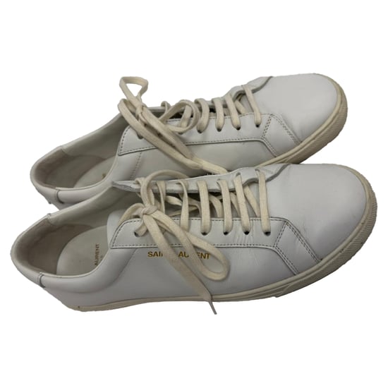 Saint Laurent Andy lage sneakers in wit kalfsleer - Image 5