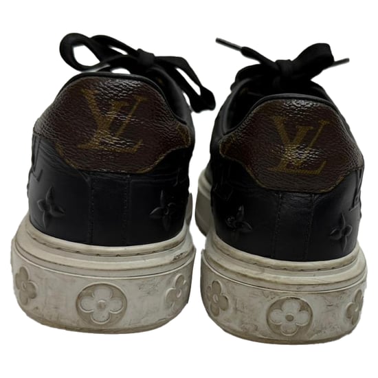 Louis Vuitton Monogram Time Out sneakers in zwart leer - Image 3