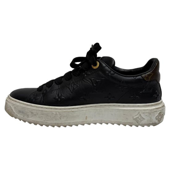 Louis Vuitton Monogram Time Out sneakers in zwart leer - Image 4
