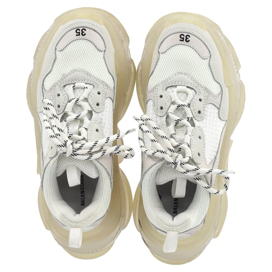 Balenciaga Triple S sneakers met transparante zool in wit polyester - Image 3