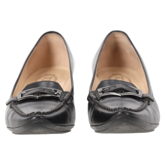 Tod's Penny Loafer pumps met spitse neus in zwart leer - Image 4