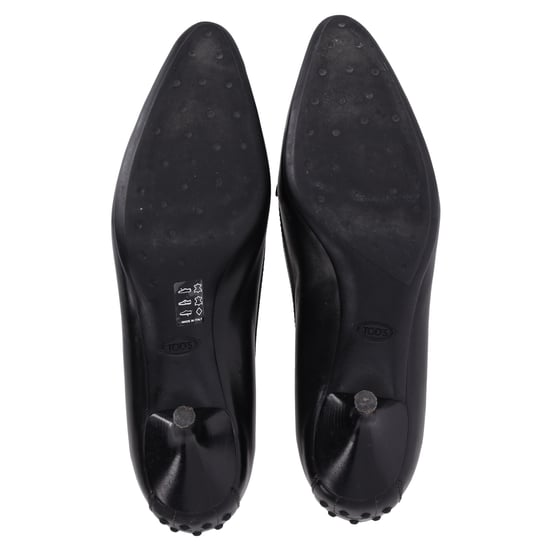 Tod's Penny Loafer pumps met spitse neus in zwart leer - Image 5