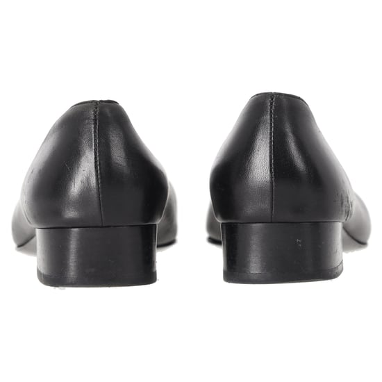 Ferragamo pumps met gespdetails in zwart leer - Image 3