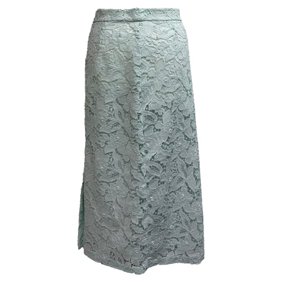 Zimmermann Kant Gedetailleerde Midi Rok in Mintgroene Polyester - Image 3