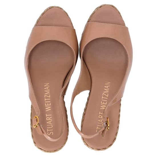 Stuart Weitzman Island slingback espadrillesandalen in beige lakleer - Image 6