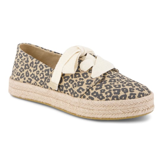 TOMS Carolina Lace Up Katoenen Dames Havermout Espadrilles - Image 1
