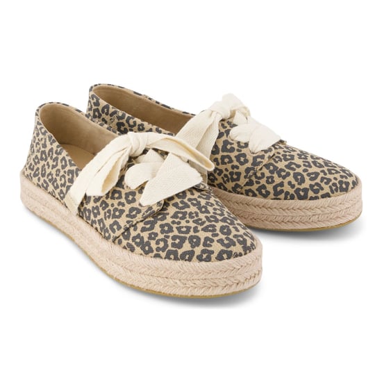 TOMS Carolina Lace Up Katoenen Dames Havermout Espadrilles - Image 3