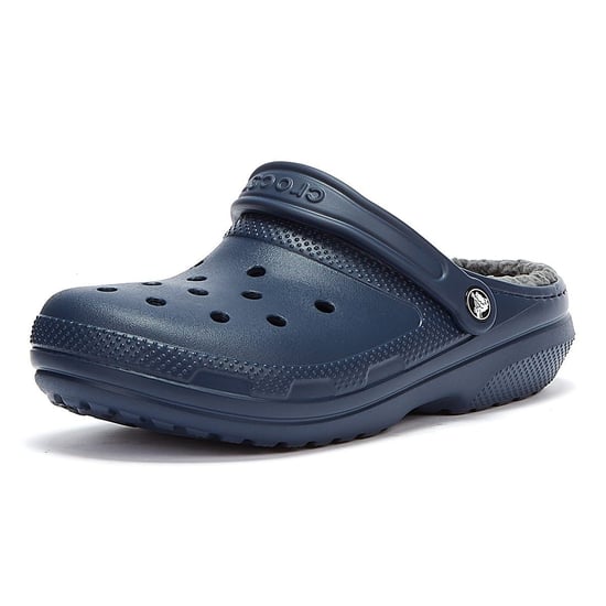 Shop Voor Crocs Classic Lined Dames Navy/Grijs Klompen - Image 3