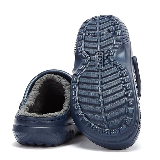 Shop Voor Crocs Classic Lined Dames Navy/Grijs Klompen - Image 4