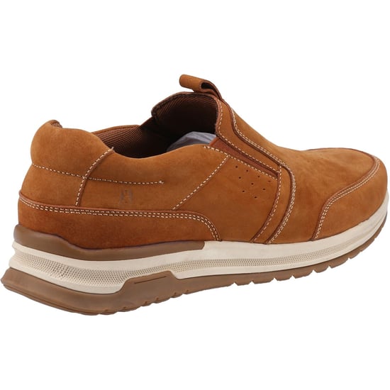 Hush Puppies Cole Leren Heren Tan Loafers - Image 2