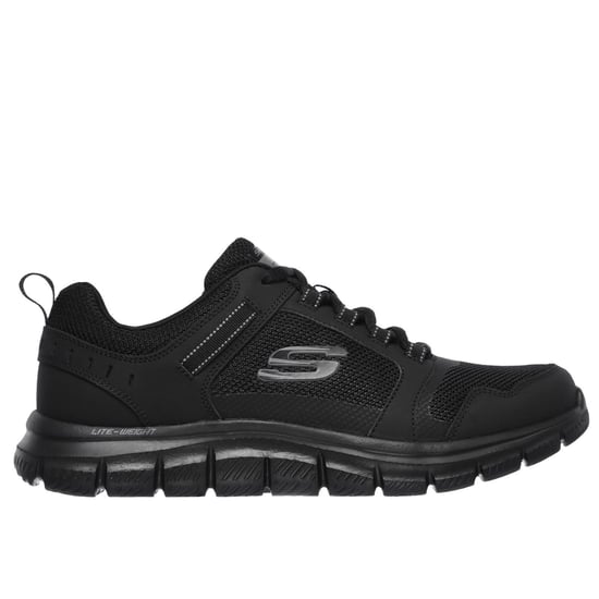 Skechers Track Knockhill Zwarte Leren Herensneakers - Image 5