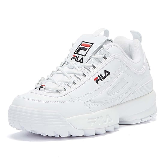 Shop Voor Fila Disruptor Ii Witte Premium Unisex Trainers - Image 3