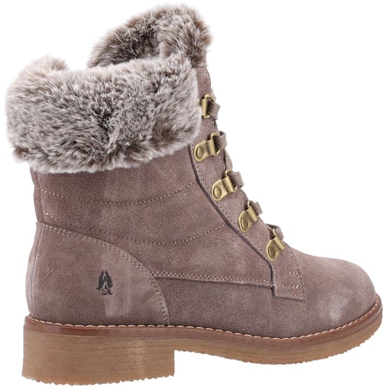 Hush Puppies Florence Leren Damesschoenen In Taupekleurige Boots - Image 2