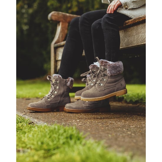 Hush Puppies Florence Leren Damesschoenen In Taupekleurige Boots - Image 5