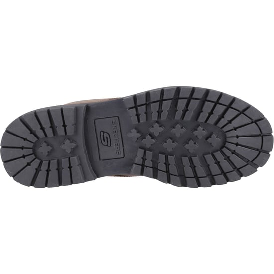 Skechers Tom Cats Leren Heren Donkerbruine Veterschoenen - Image 3