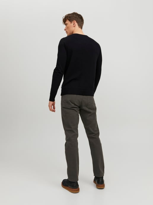 Jack & Jones Trui Emil Knit Crew Neck Zwart - Image 4