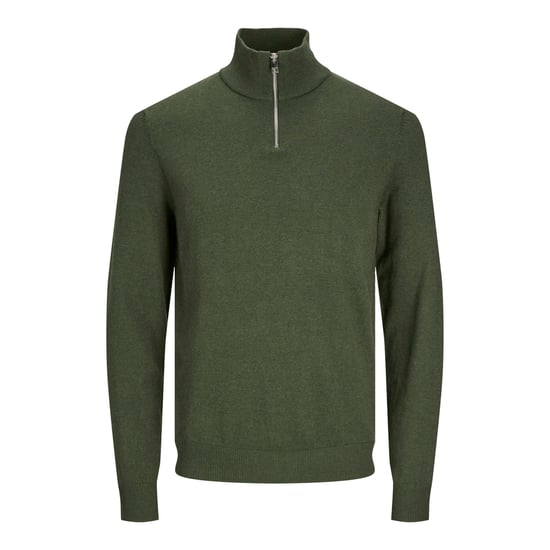 Jack & Jones Trui Emil Knit Half Zip Groen - Image 1