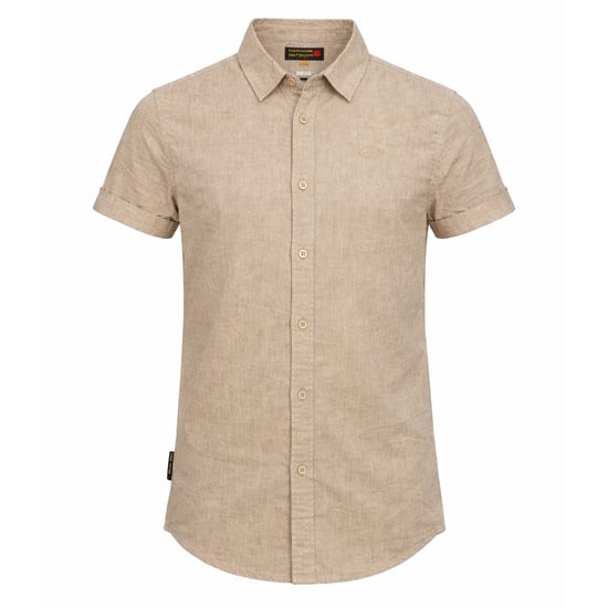 Norlund Overhemden Cran Linnen Shirt Beige - Image 1